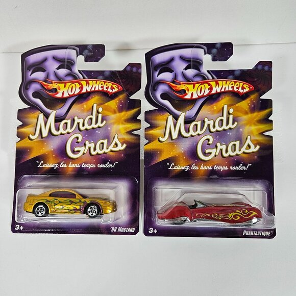 Hot Wheels Mardi Gras 2007 Complete Set of 7 Collectible Die-Cast Cars New - Picture 2 of 10